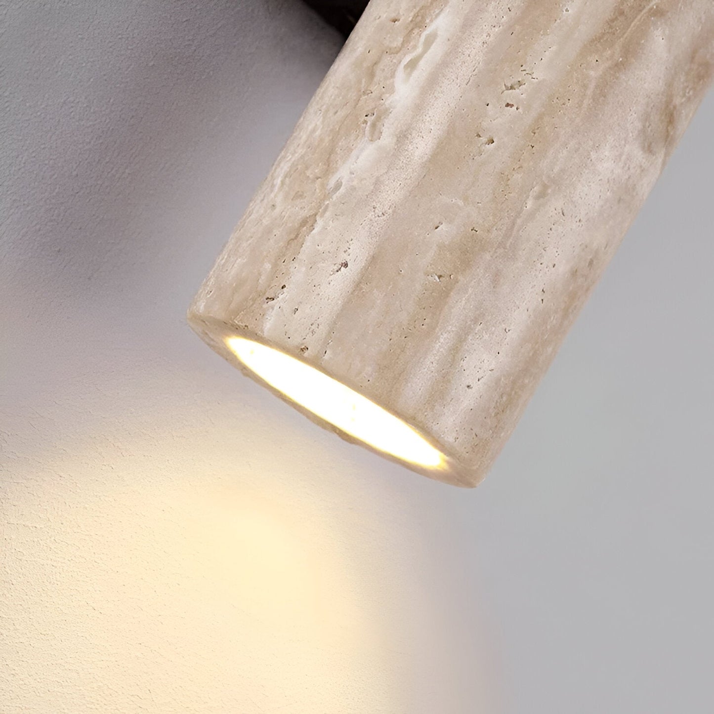 Natural Stone Wall Light in Simple Tube Design