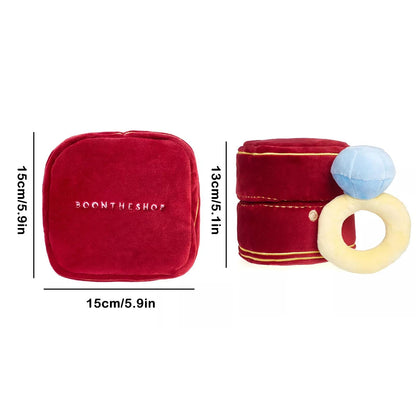 Sweetheart Jewel Velvet Plush Ring Box