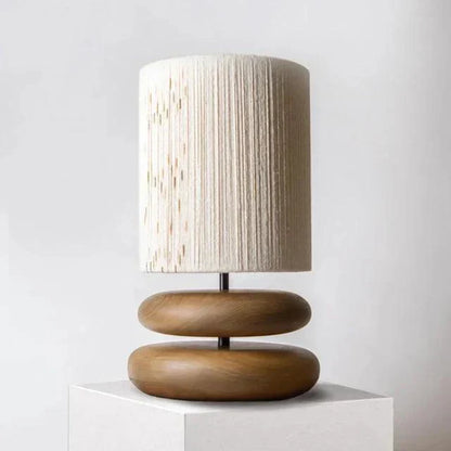 Warm Brown Wooden Table Lamp
