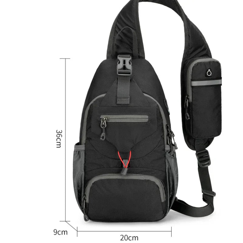 Waterproof Safety Backpack - Lightweight Crossbody Travel Bag