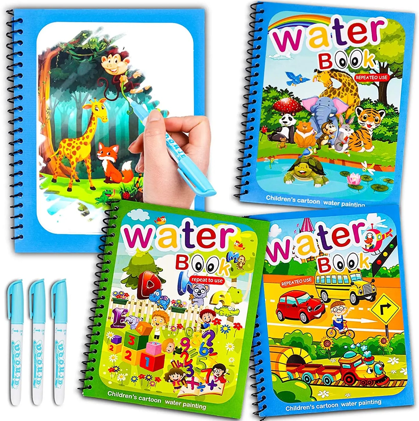 Colorful Kids Water Paint Activity Book