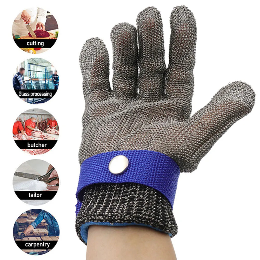 Heavy Duty Metal Mesh Safety Work Gloves