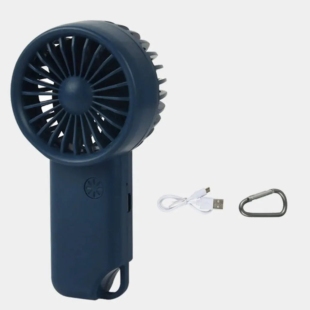 Compact Rechargeable Handheld Fan with 3 Speeds