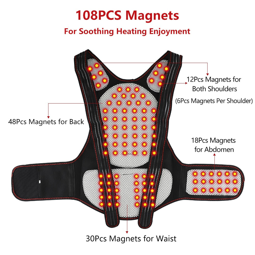 Therapeutic Heat Massage Back Support Belt