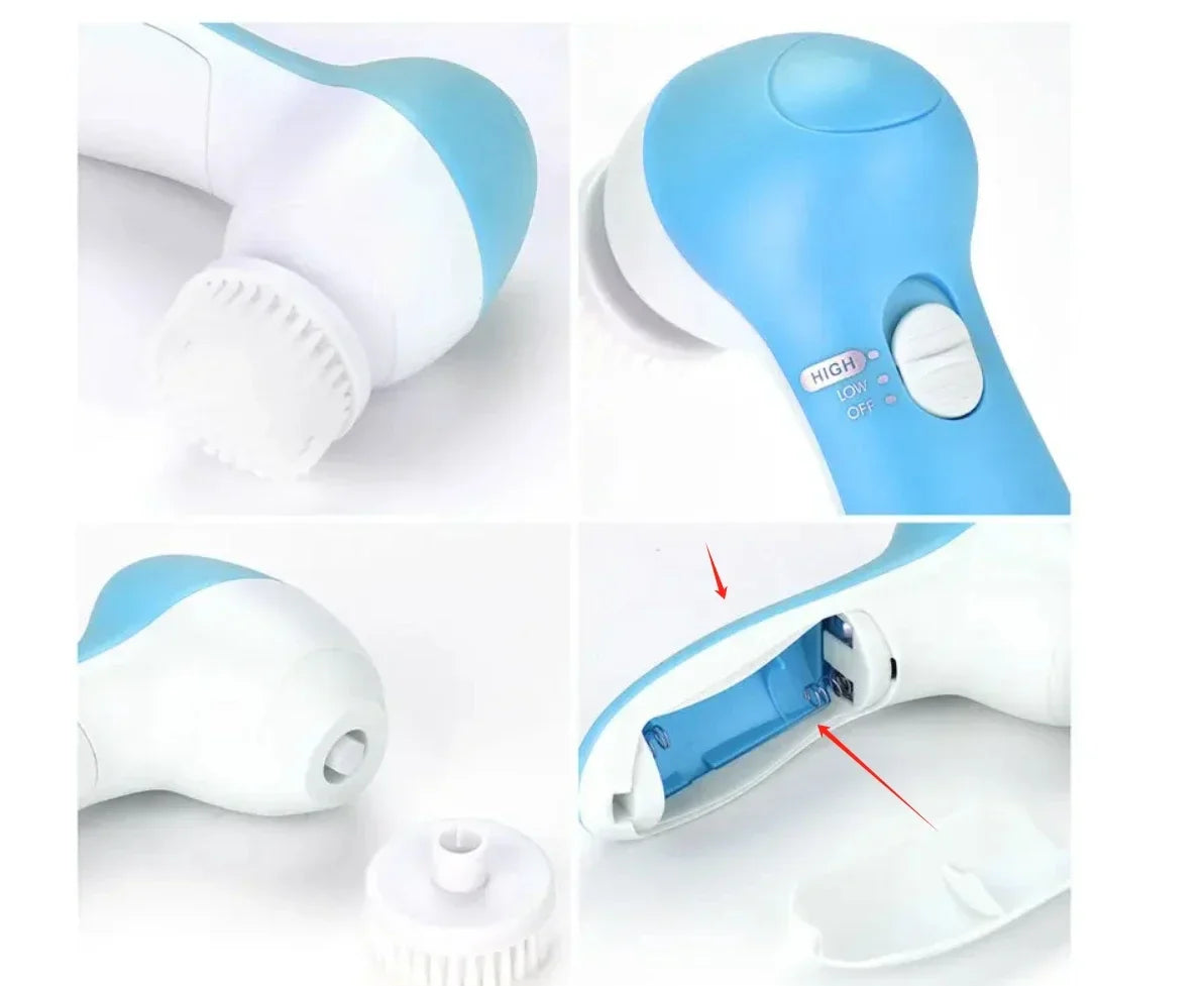 Advanced 5-in-1 Facial Cleanser and Exfoliator Tool