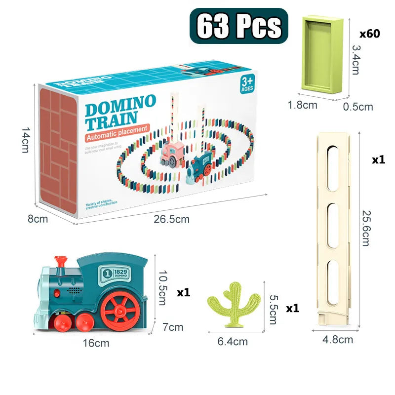 Fun Learning Domino Set with Colored Blocks