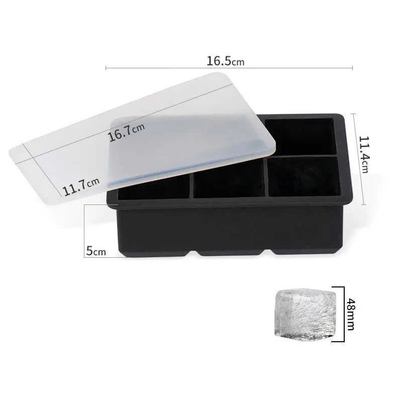 Large Silicone Ice Cube Tray, BPA-Free & Easy Release