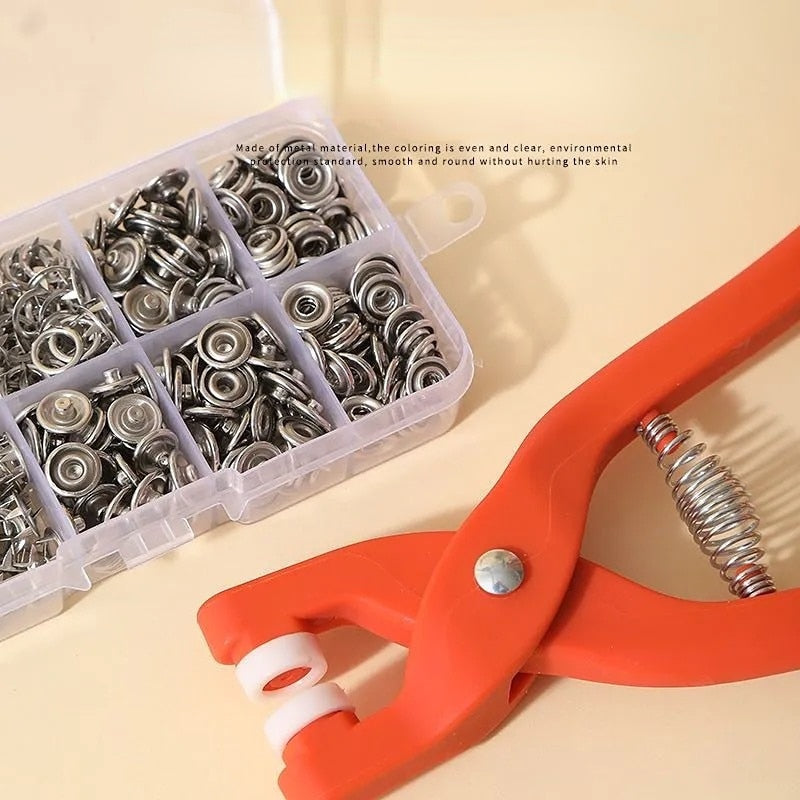 Easy Snap Fastener Installation Kit Tool Set