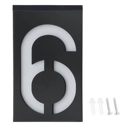 Bright Solar Powered House Number Lamp
