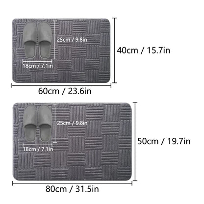 Soft Non-Slip Bathroom Mat with Stripes - Fesara