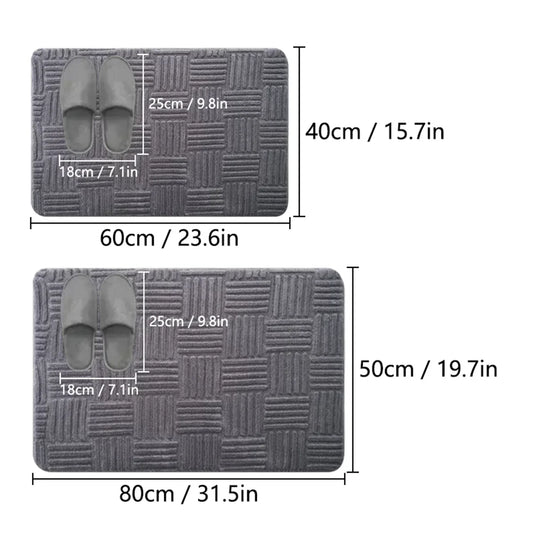 Soft Non-Slip Bathroom Mat with Stripes - Fesara