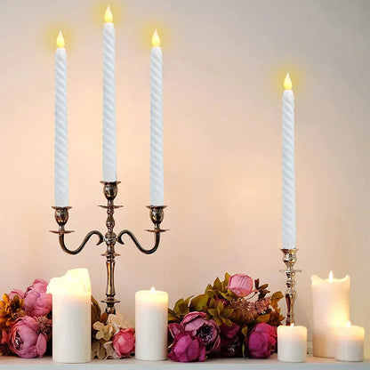 Realistic LED Candle Holder Set - Fesara
