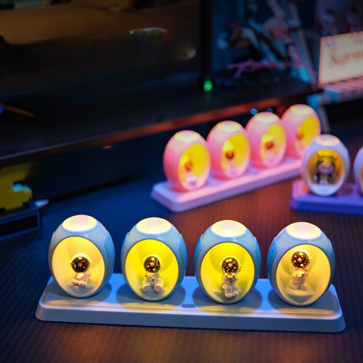 Colorful Voice Controlled Night Light Lamp