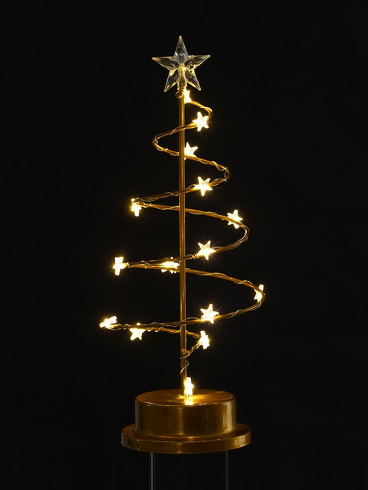 Fesara | Sparkling Tree Glass Lamp Decor - Fesara