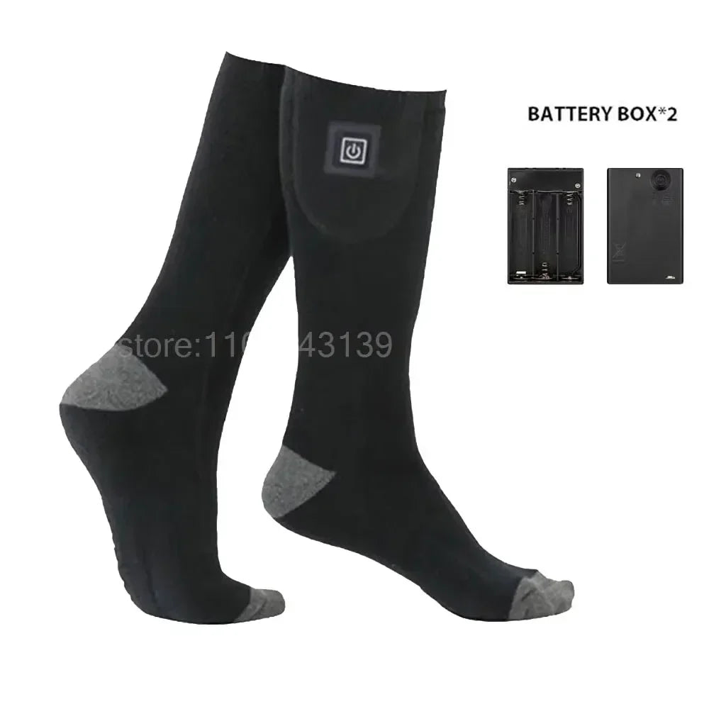 Warm Thermal Rechargeable Heated Socks for Outdoor Use