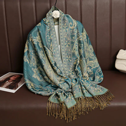Soft Women's Cashmere Scarf Luxury Warm Print