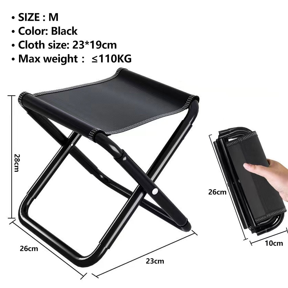 Portable Collapsible Camping Mini Stool - Fesara