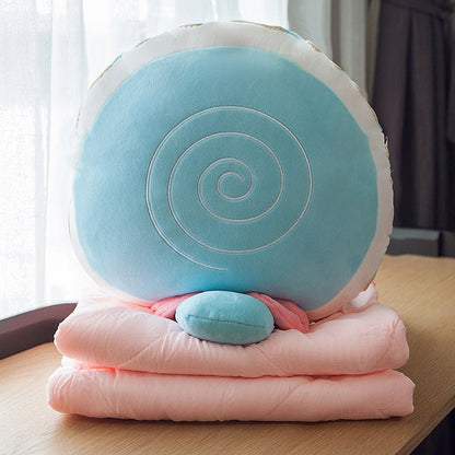 Cozy Portable Folding Travel Blanket Pillow