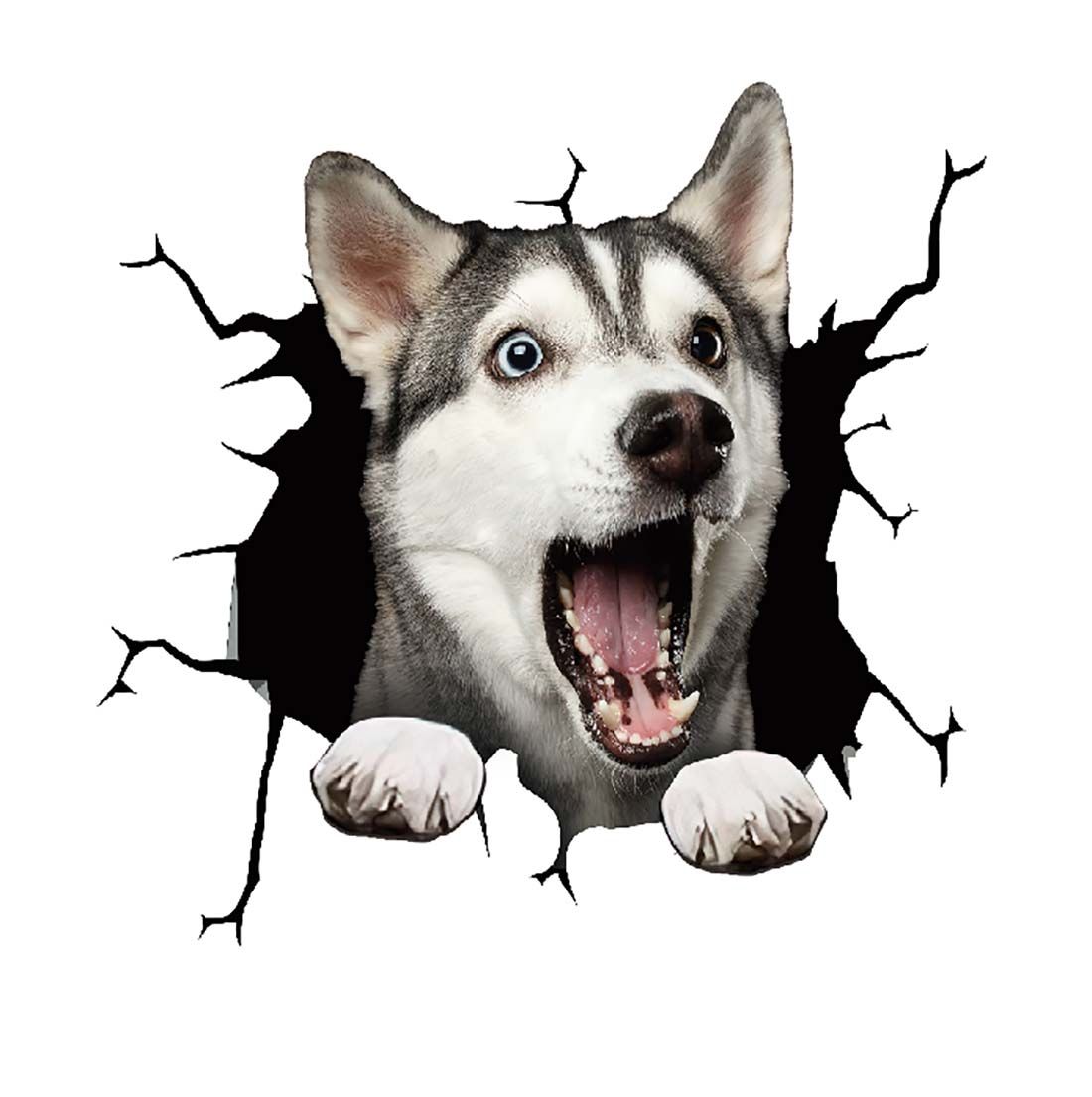 Fun 3D Puppy Car Sticker Scratch Cover