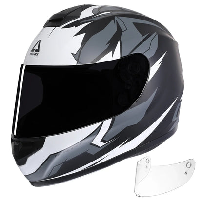 Fesara | Sleek Adult Full Face Motorcycle Helmet