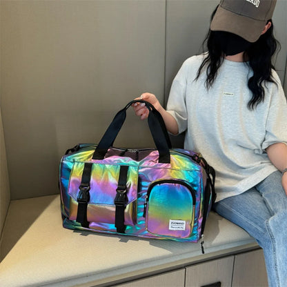 Fashionable Holographic Weekend Travel Bag
