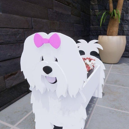 Variant image for Dog-Themed Flowerpot – Durable Decorative Planter for Dog Lovers in Various Sizes – Indoor/Outdoor Use-14