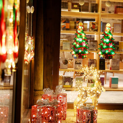 Colorful Christmas Window String Lights