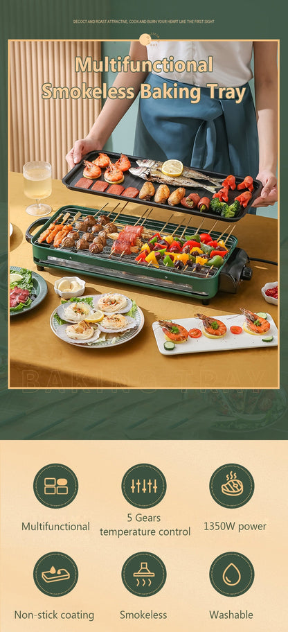 Portable Indoor Smoke Free BBQ Grill