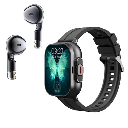 Compact Smart Watch with Bluetooth and Fitness Tracking