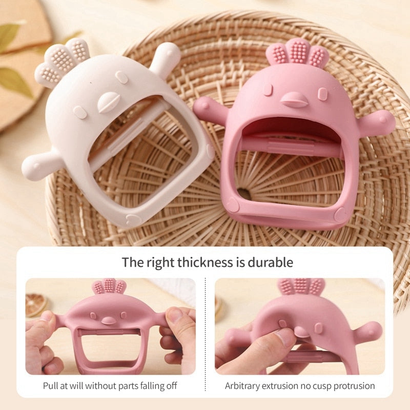 Soft Baby Teething Mitten Gloves