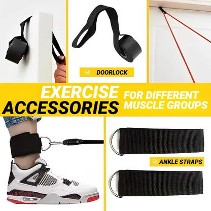 Premium Home Gym Resistance Band Kit with Handles