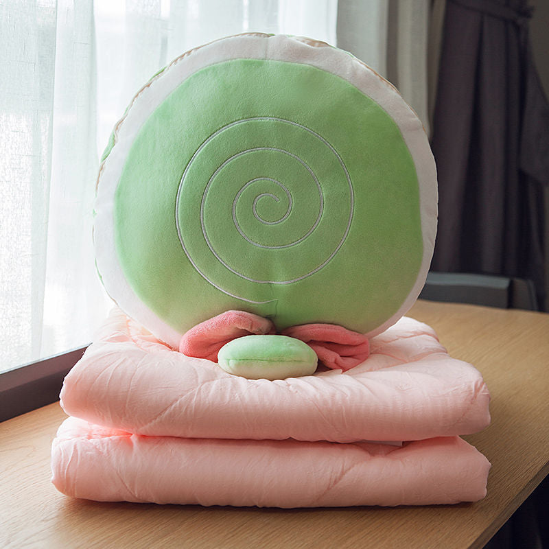 Cozy Portable Folding Travel Blanket Pillow