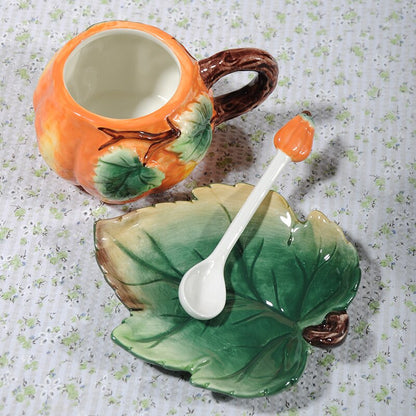 Colorful Ceramic Fall Mug Set