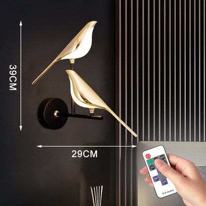 Simple Scandinavian Bird Table Lamp