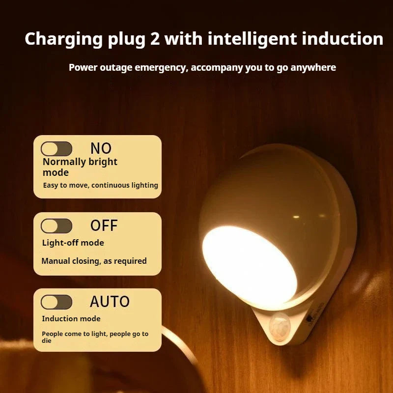 Smart LED Nightlight with Motion Sensor and USB Charging