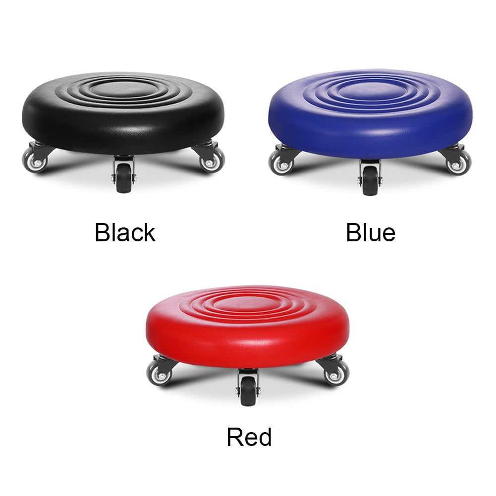 Fesara Portable Swivel Wheeled Office Stool