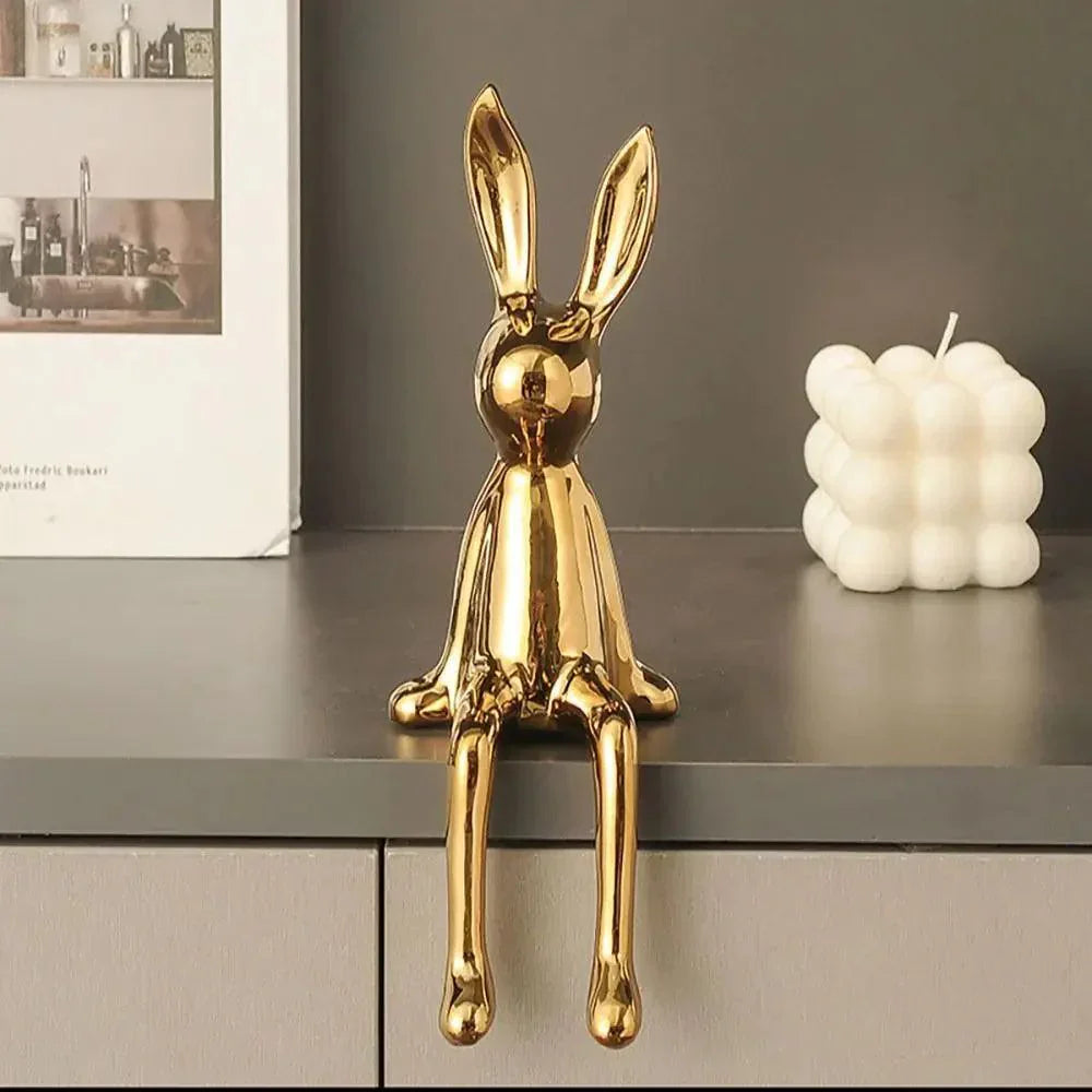 Cute Bunny Figurine Decoration