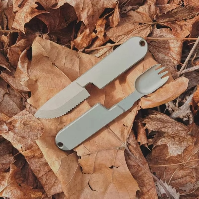 Portable 2-in-1 Travel Cutlery Set