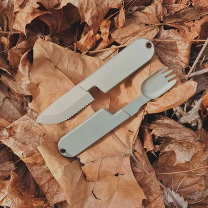 Portable 2-in-1 Travel Cutlery Set