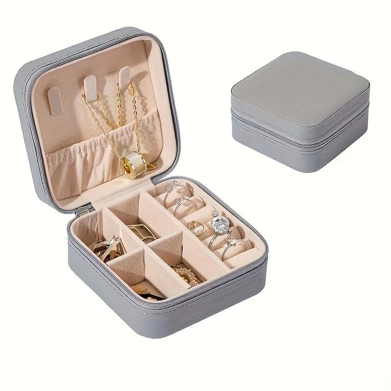 Portable Jewelry Travel Box Case