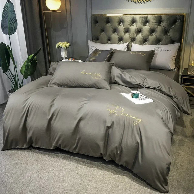 Luxurious Embroidered Duvet Cover Set
