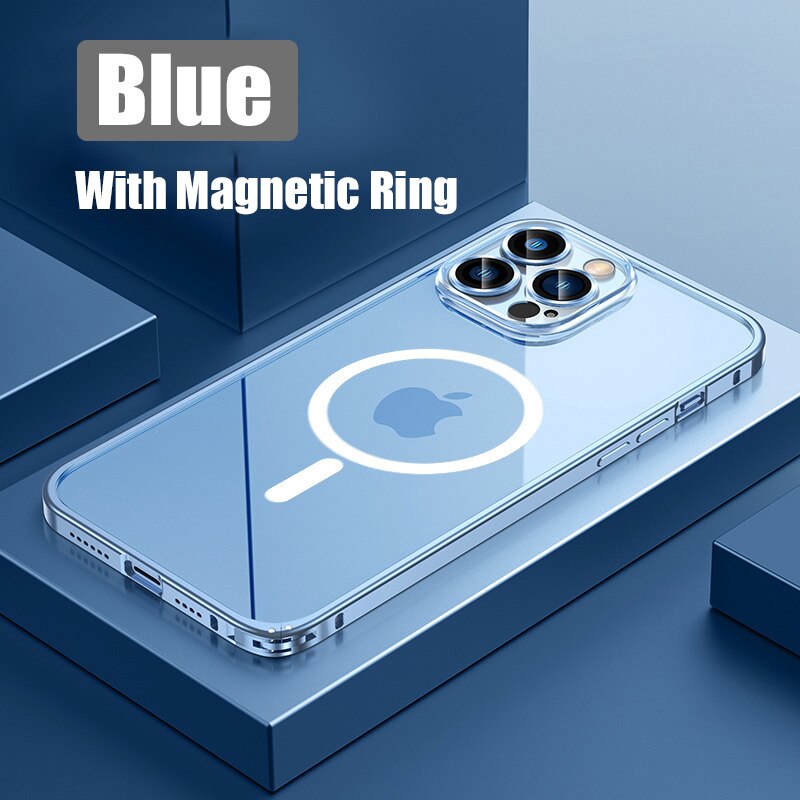 Strong Metal Phone Case with Magnetic Closure