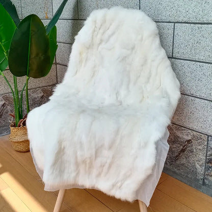 Plush Faux Fur Throw Blanket 100x50cm Handmade
