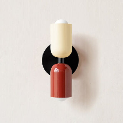 Stylish White LED Wall Lights - Dual Mode, Low Energy