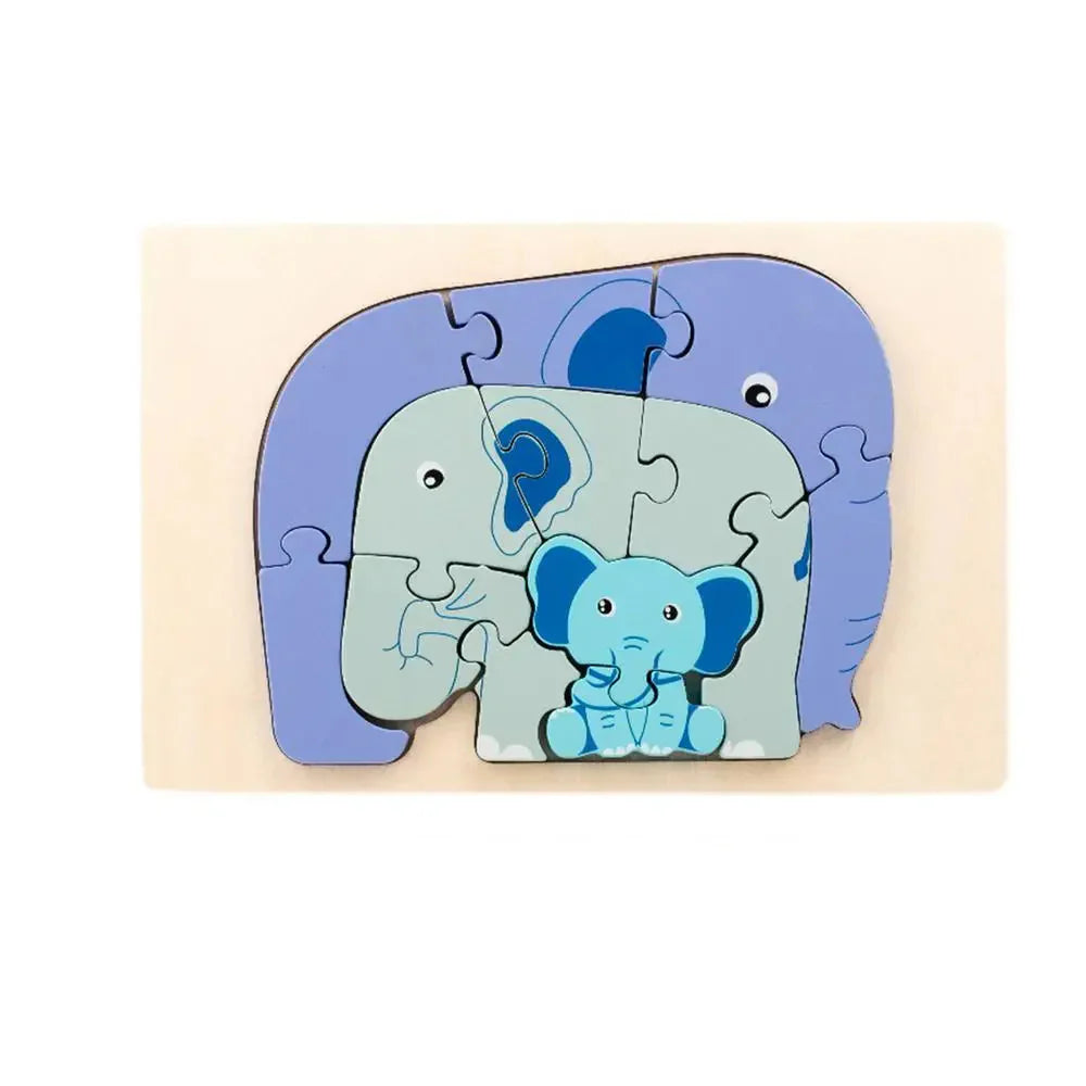 Montessori Animal Wooden Learning Puzzle Toy