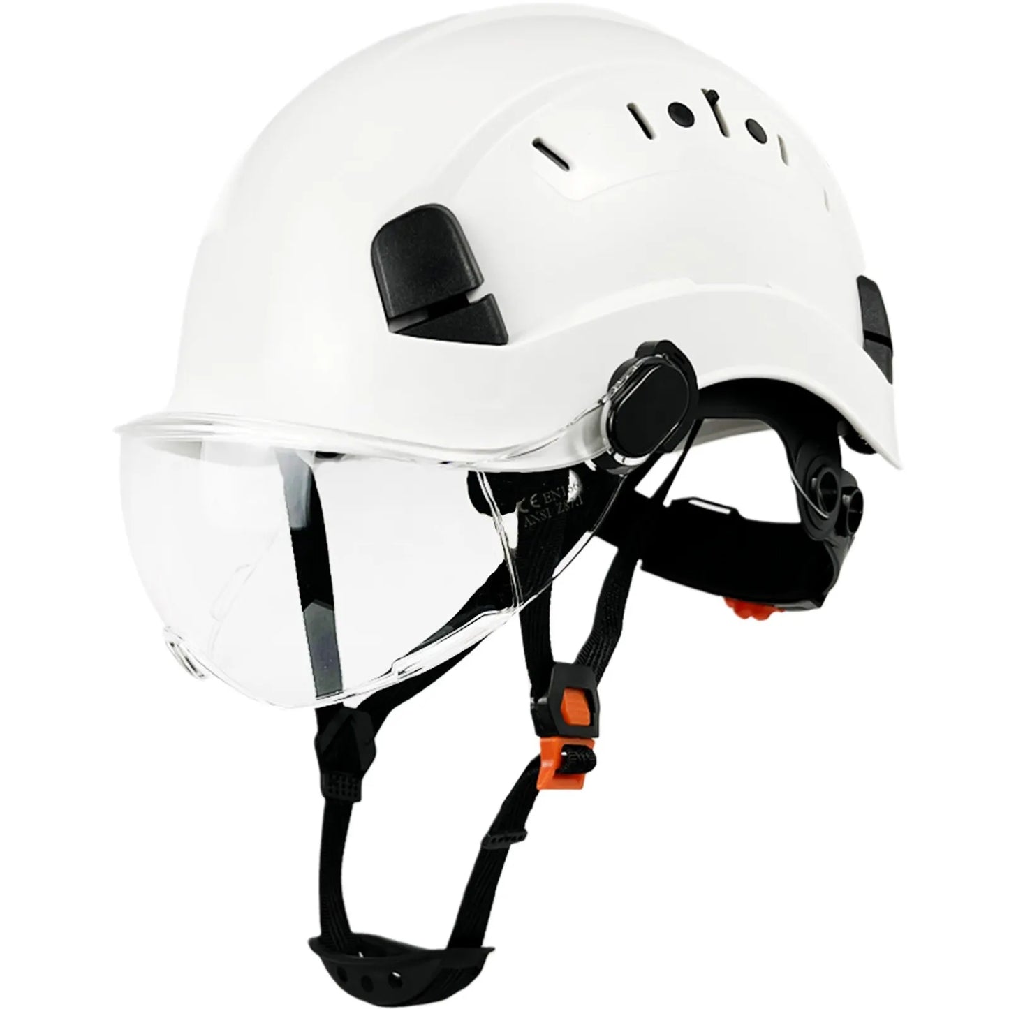 Protective Hard Hat with Goggles and Face Shield