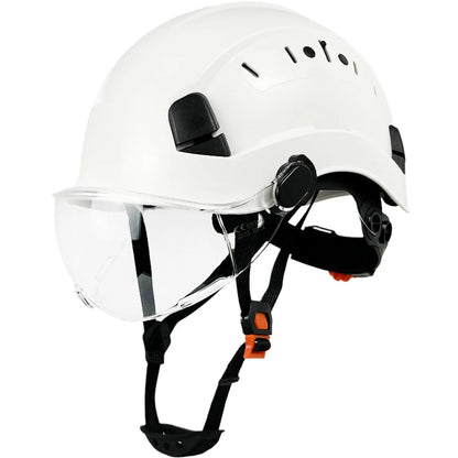 Protective Hard Hat with Goggles and Face Shield