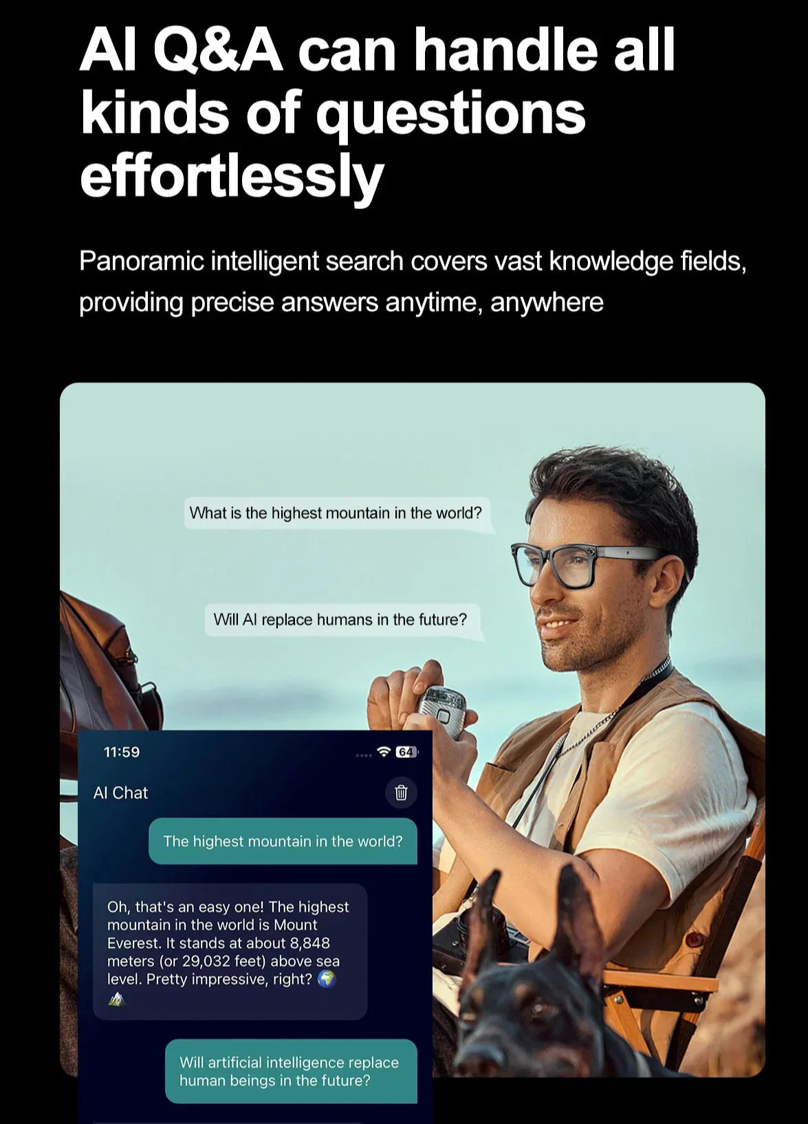 Intelligent Wireless Video Glasses
