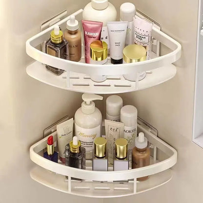 Easy Install Corner Shower Caddy in Aluminum