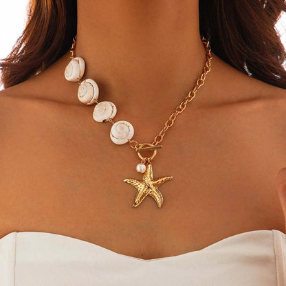 Stylish Coastal Shell Jewelry Set - Fesara